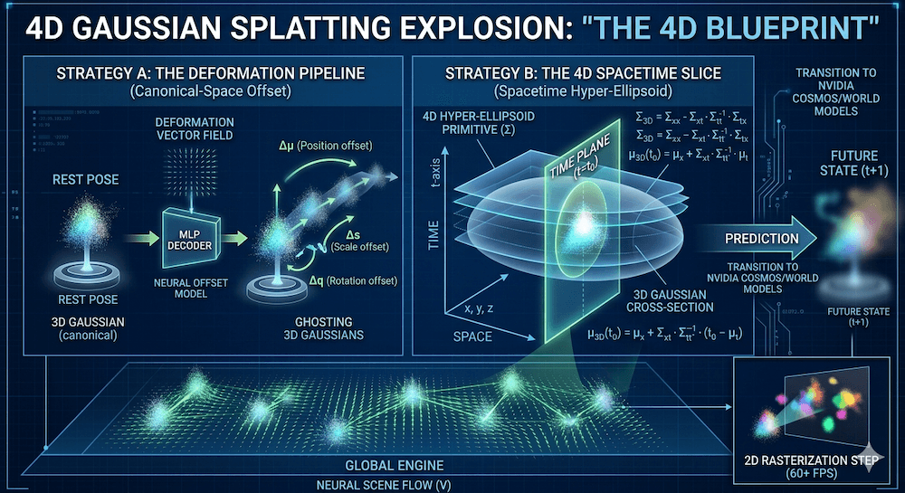 4D Gaussian Splatting Explained: Extending 3DGS to the Time Domain